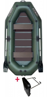 Čln Kolibri K-280 TP zelený, pevná podlaha + držiak